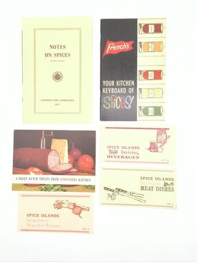 Vintage Spice & Meat Recipe Booklets 1940 - 1960s